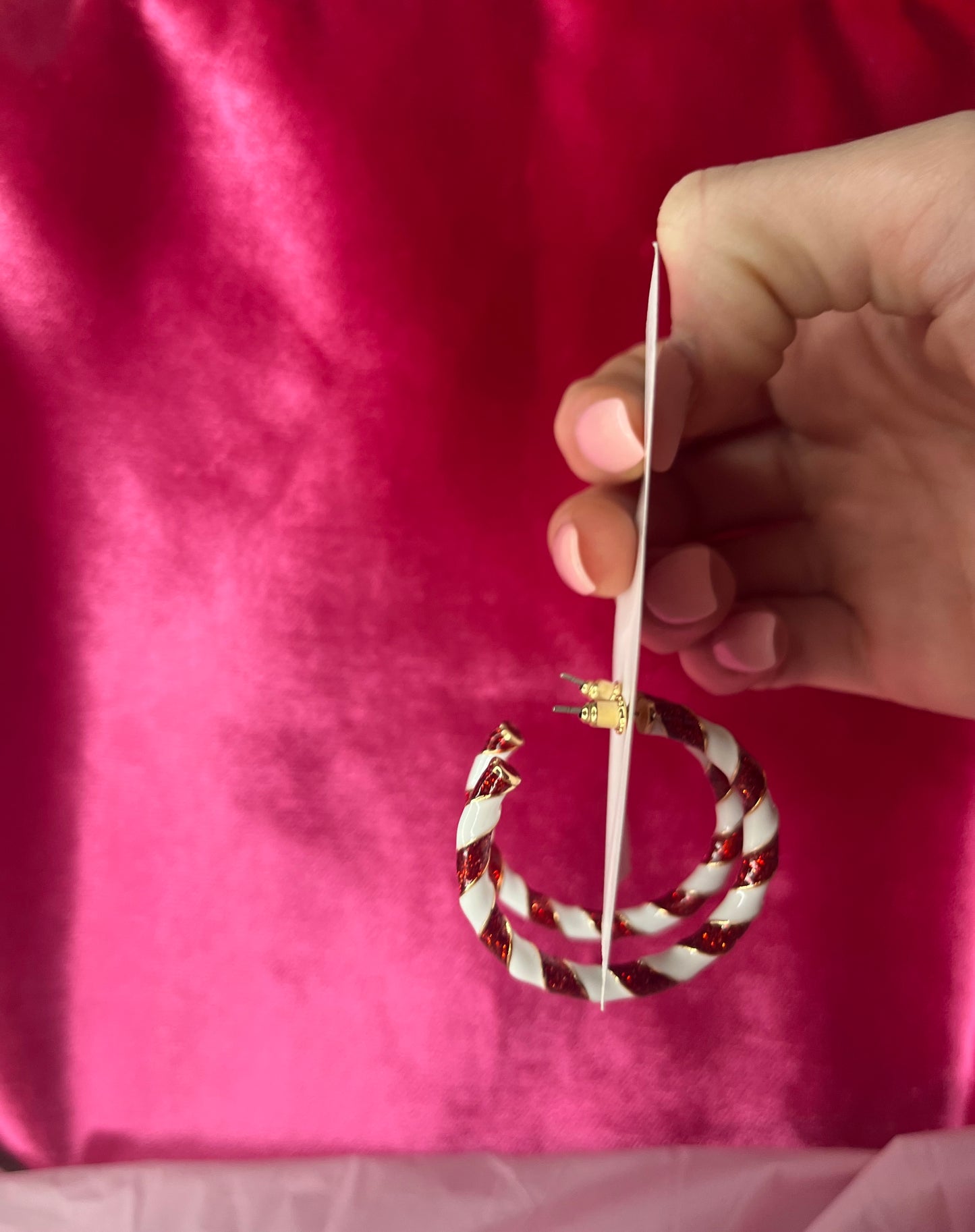 Candy Cane Hoops
