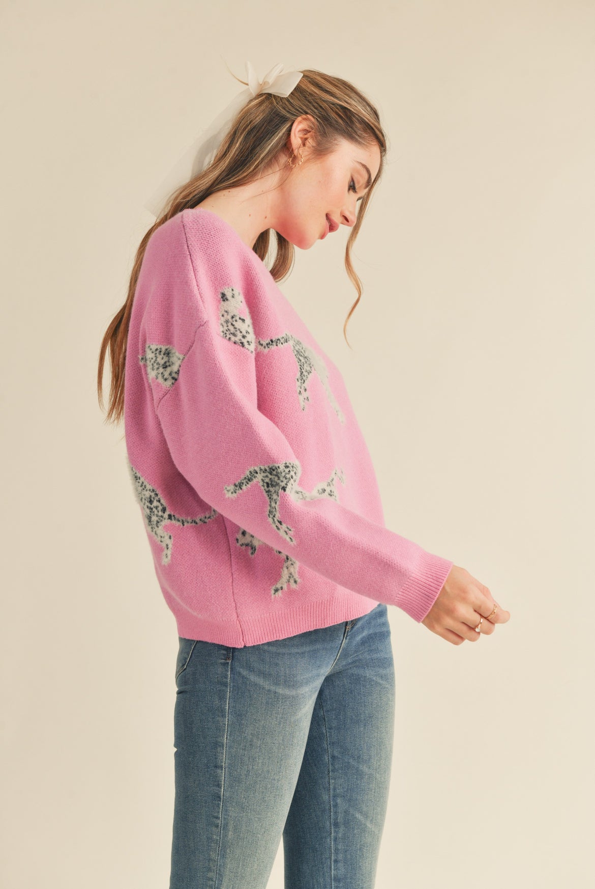 Pink Leopard Sweater