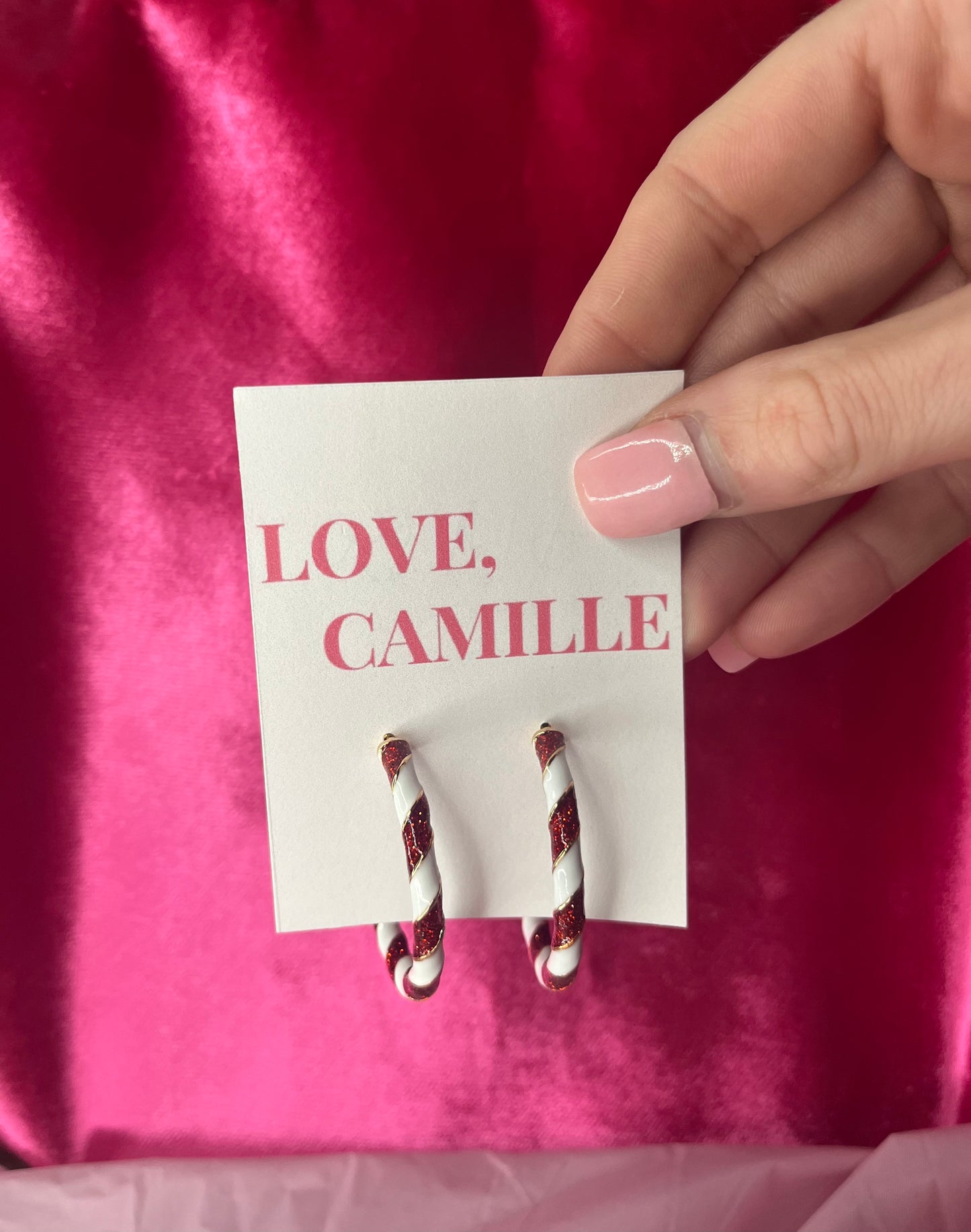 Candy Cane Hoops
