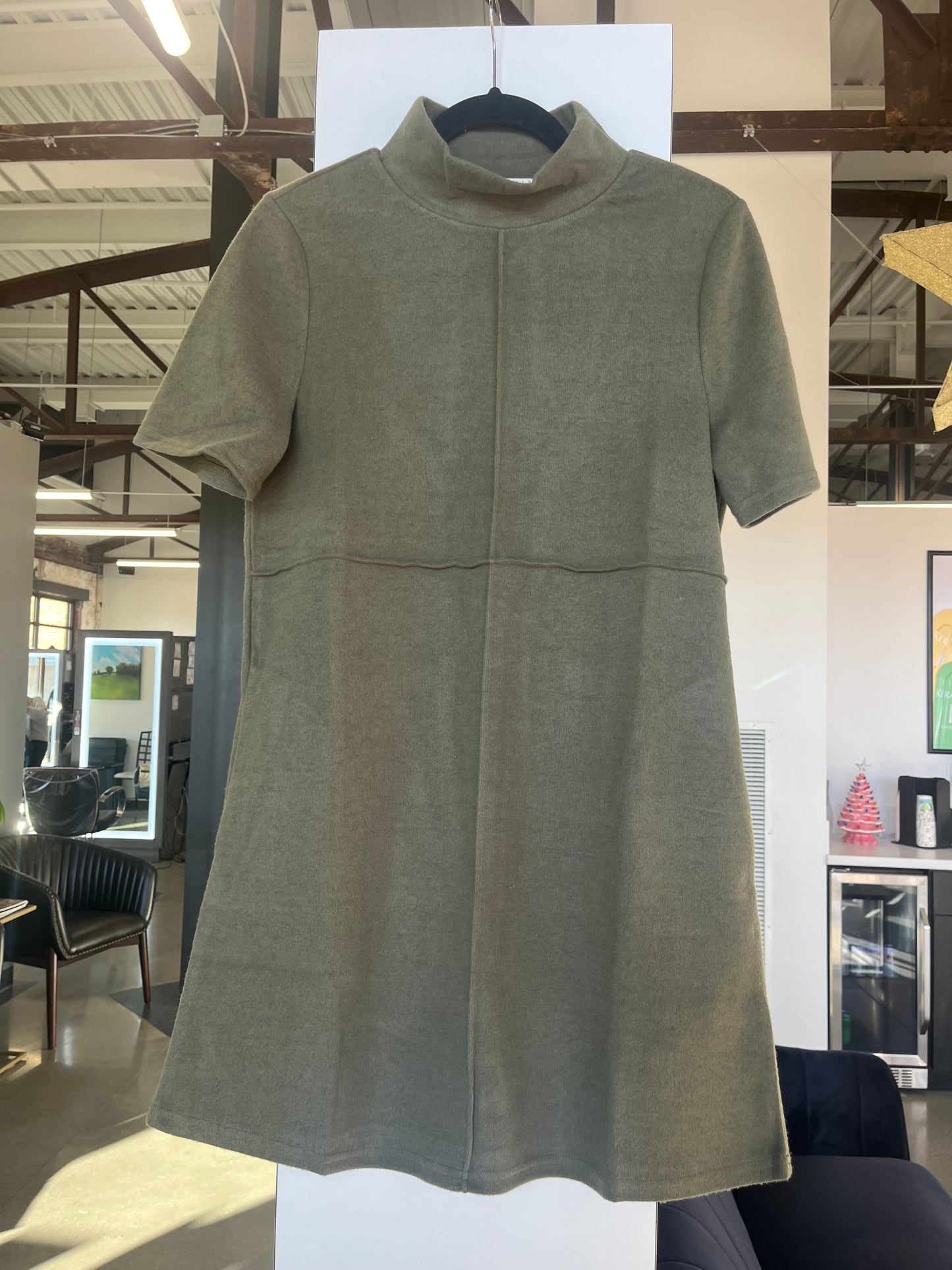 Mock Neck Sweater Dress