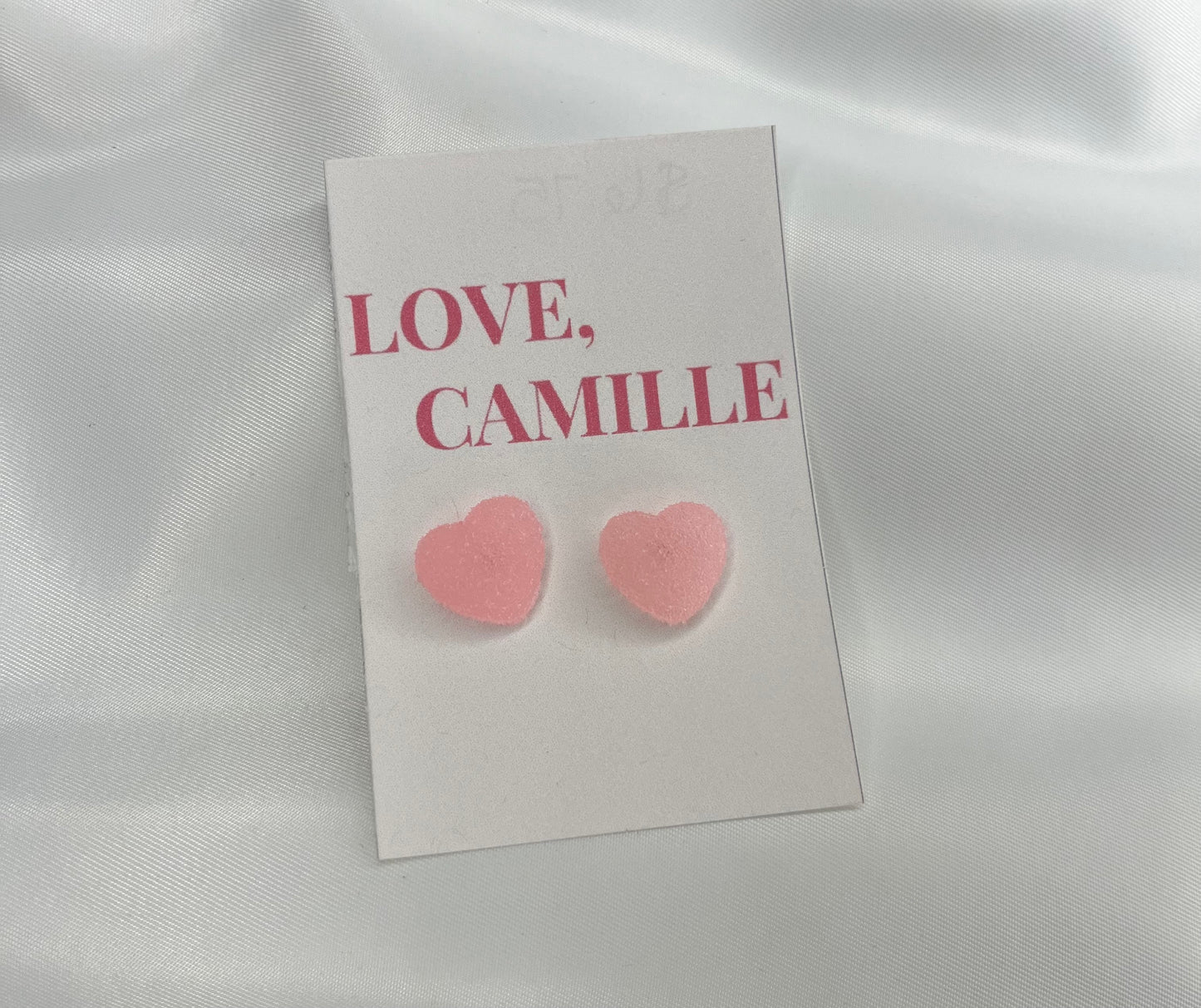 Jelly Heart Stud Earrings